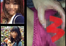 素人美少女アヤコちゃんの濡れパンツとアソコの接写動画