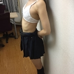 貧乳女子高生　身体検査①