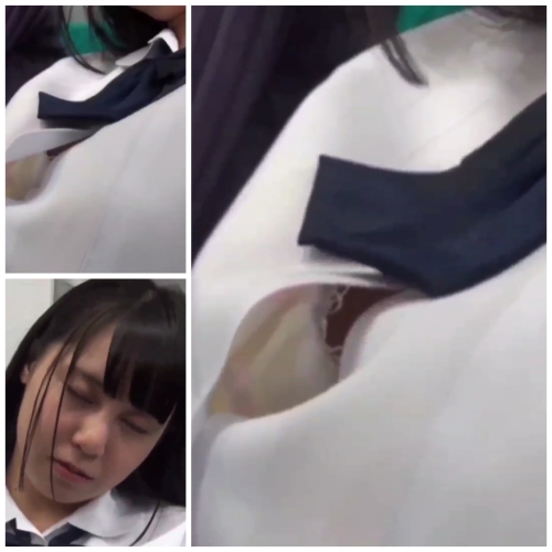 JK電車内パイチラ集