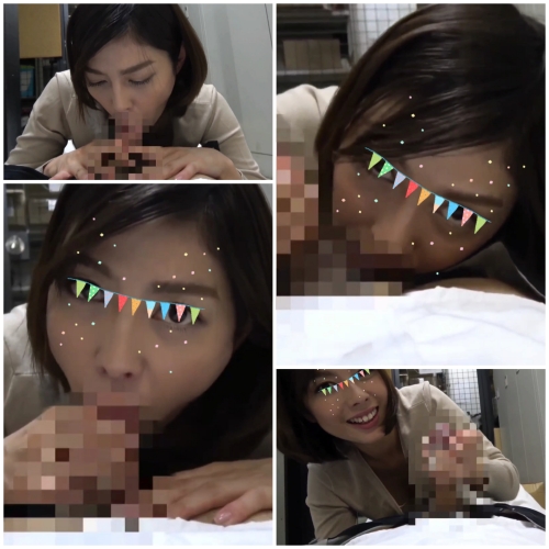 【社内】痴女　オフィス倉庫でフェラ抜き【個人撮影】