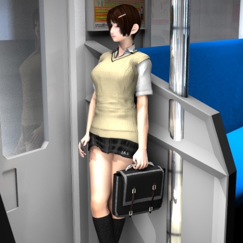 超絶激ミニJKのスカートの中を、エスカレーターで超高画質撮影！