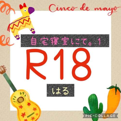 自宅寝室にて。1