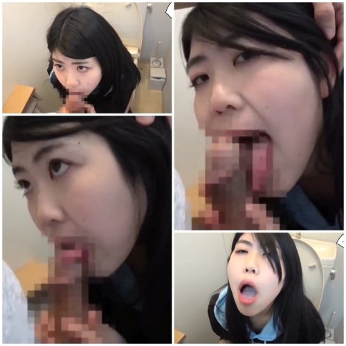 J○パパ活女子　コンビニのトイレでフェラ