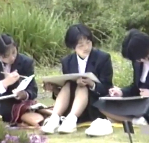 写生会の女の子達　１