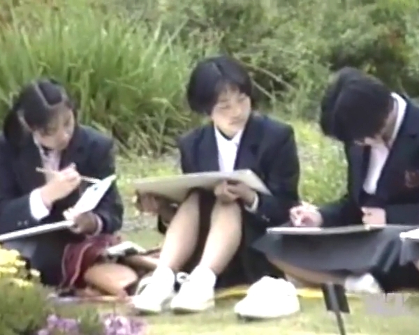写生会の女の子達　１