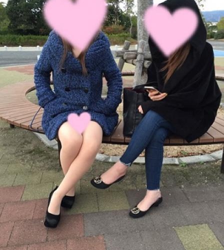 某大学敷地内にて望遠カメラで隠し撮り③