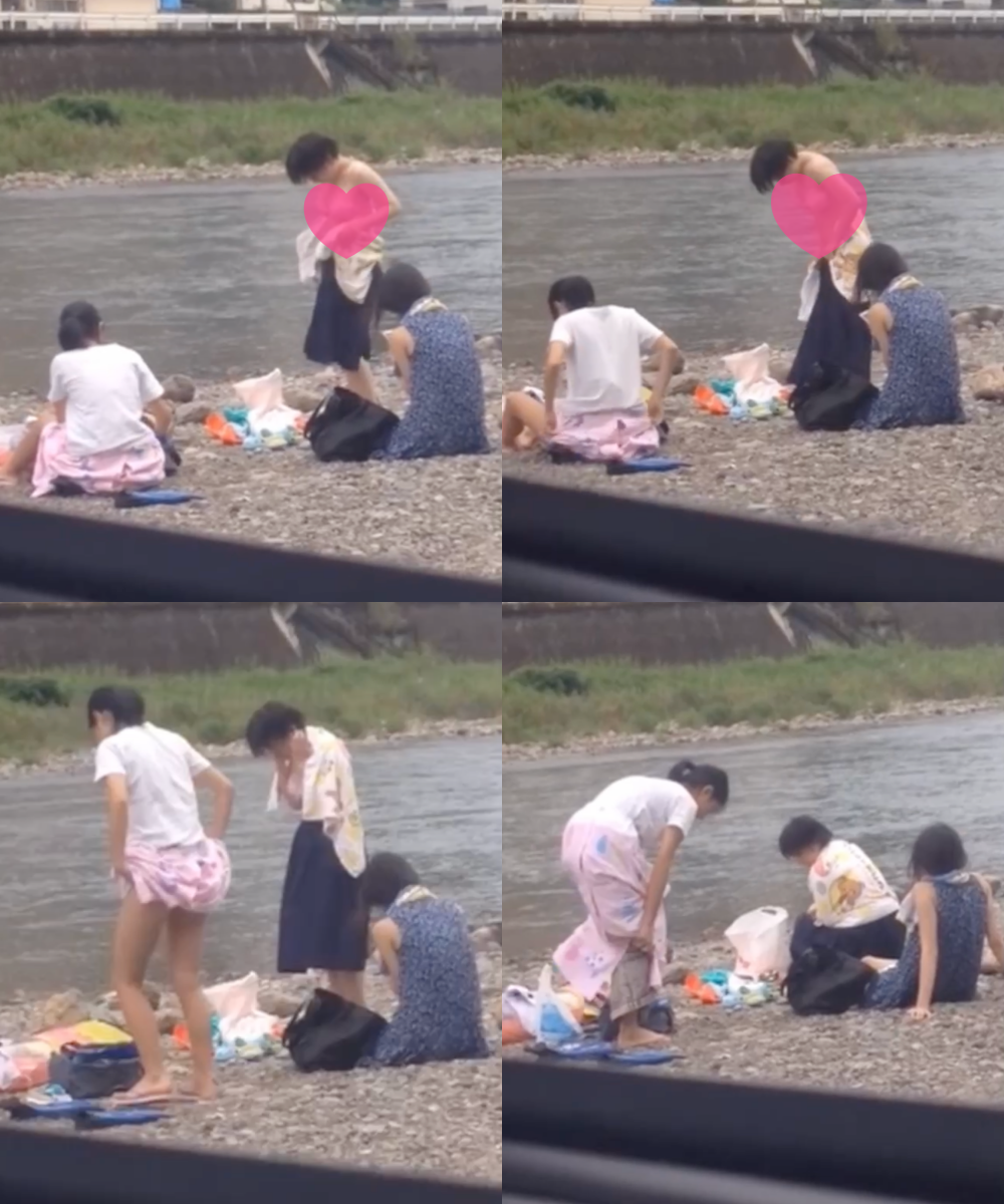 川遊び 着替え 盗撮 